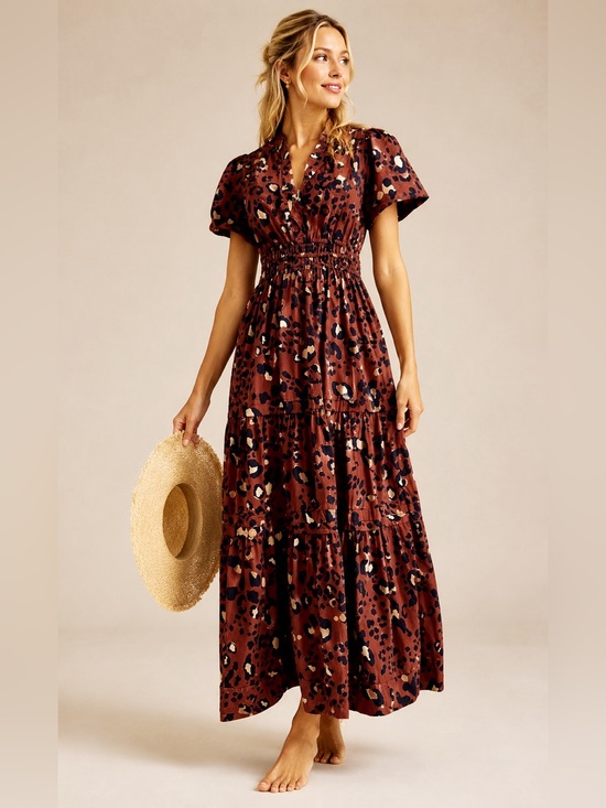 Maeve Dresses & Skirts - Maeve Somerset Leopard Maxi Dress XS
